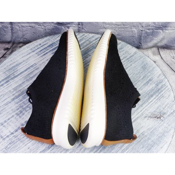 Cole Haan 2 Zero Grand Stitchlite Black Wingtip Oxford Shoes Men 8 Used No Box - Picture 7 of 12